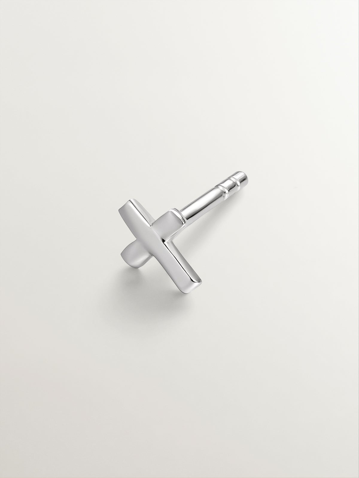 925 silver cross-shaped earring
