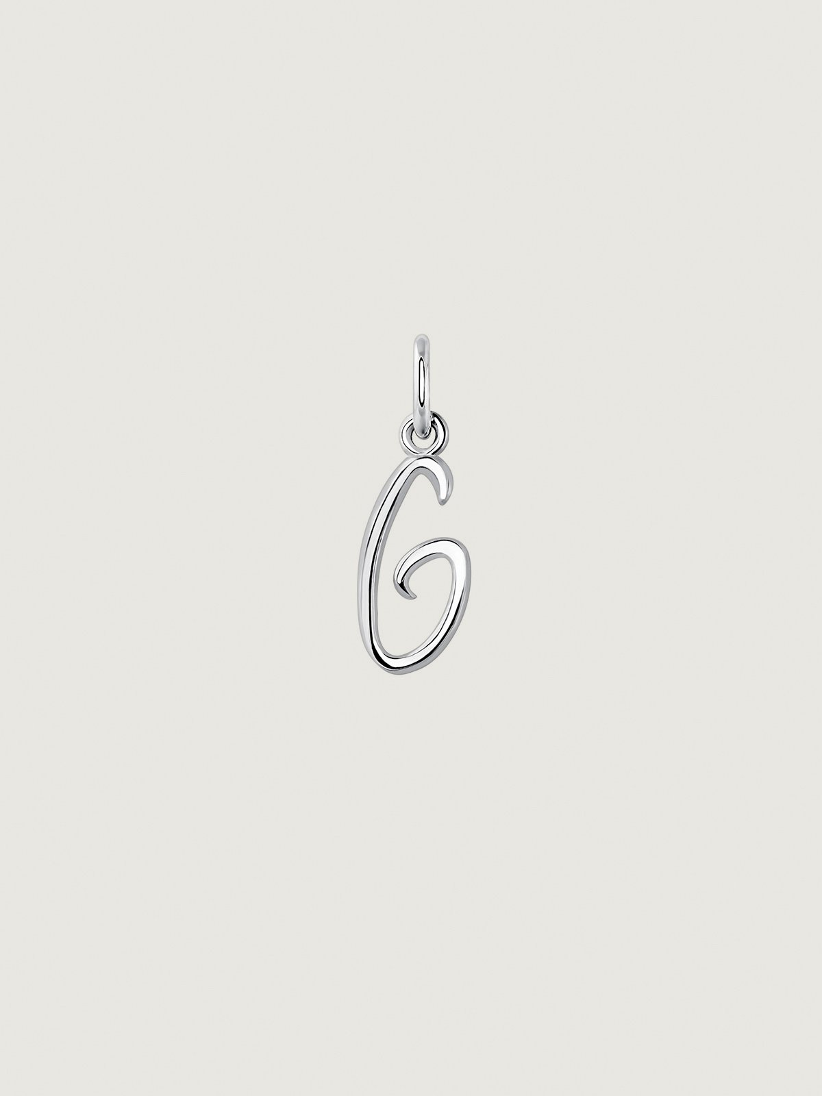925 Silver Charm with initial G