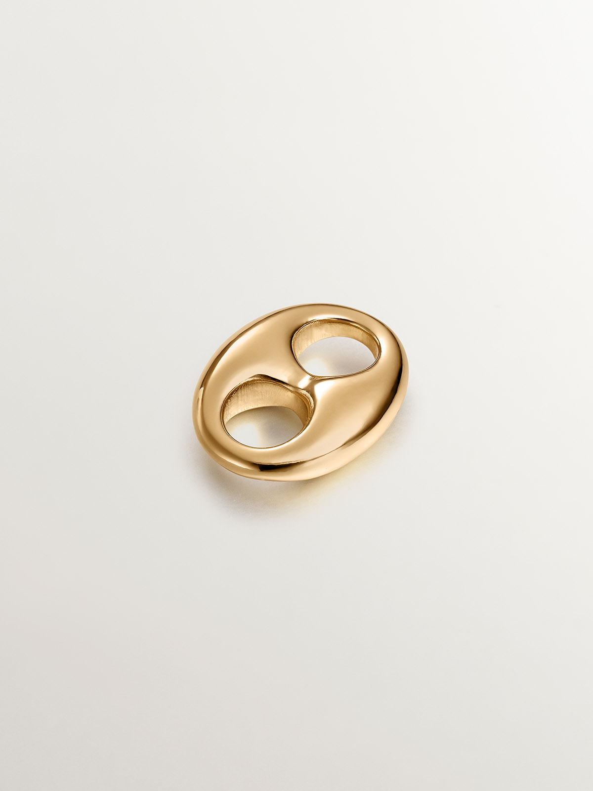 925 silver charm bathed in 18k yellow gold