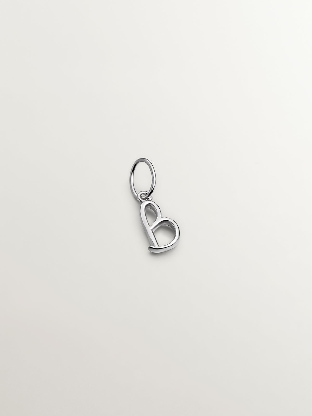 Charm de plata 925 con inicial B