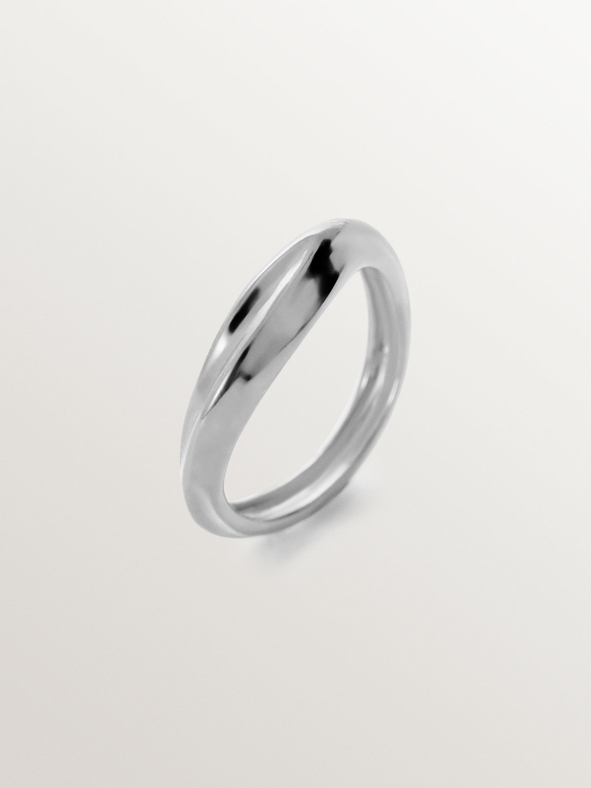 Textured 925 silver ring