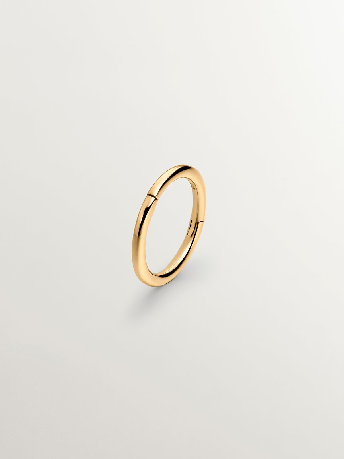 18K Yellow Gold Solitaire Piercing