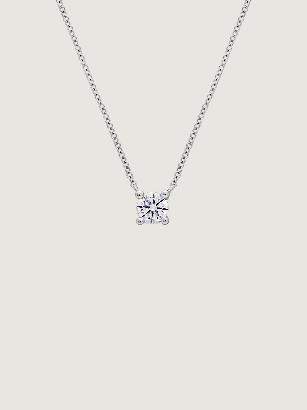 18K white gold pendant with 0.20 cts diamond