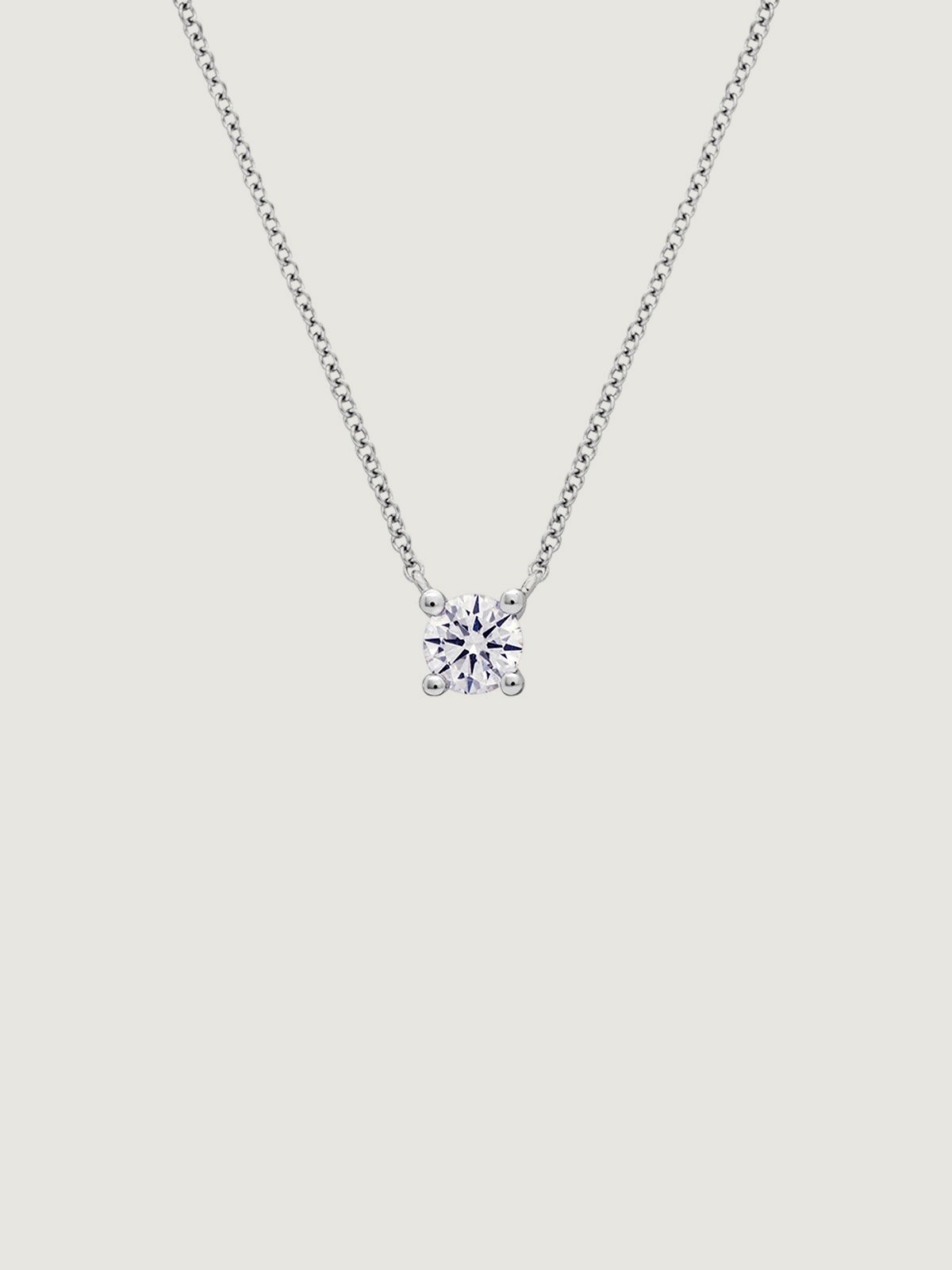 18K white gold pendant with 0.20 cts diamond