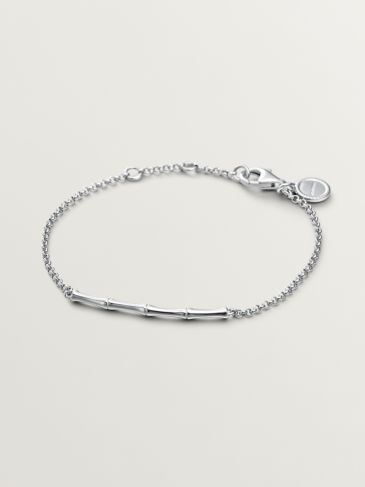 925 Silver bracelet with bamboo cane