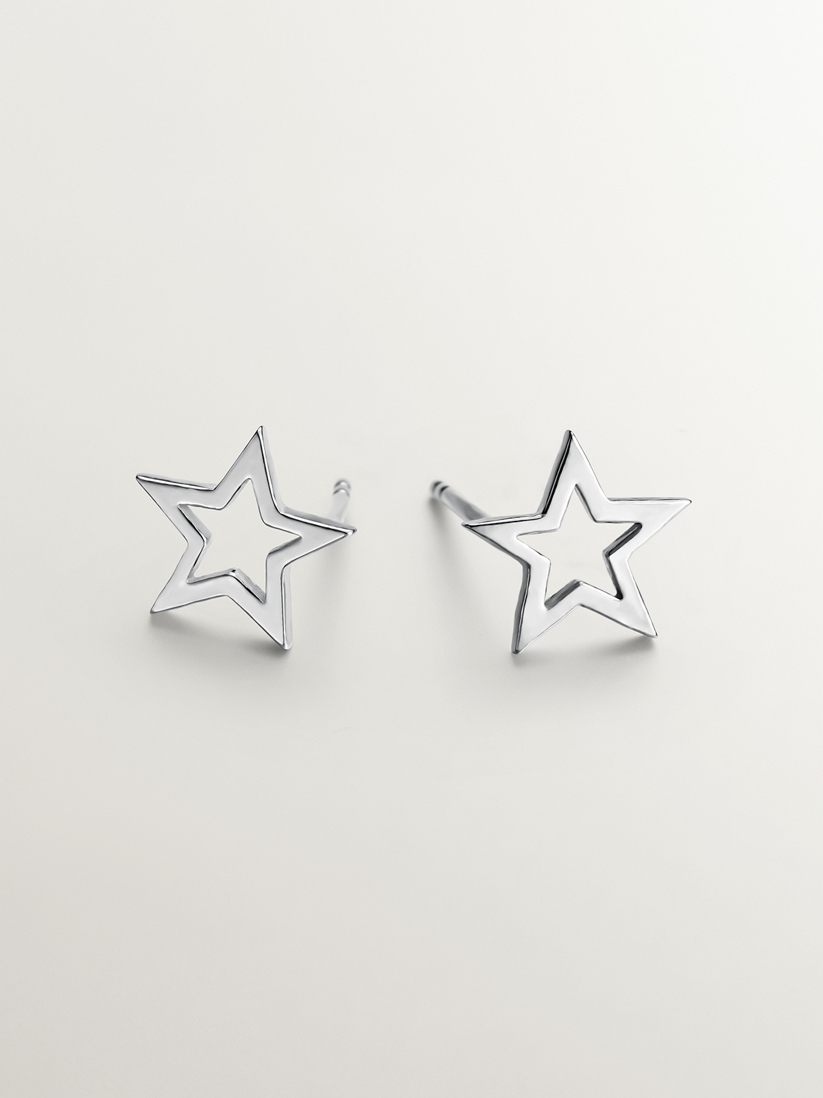 Pendientes de plata 925 con forma de estrella