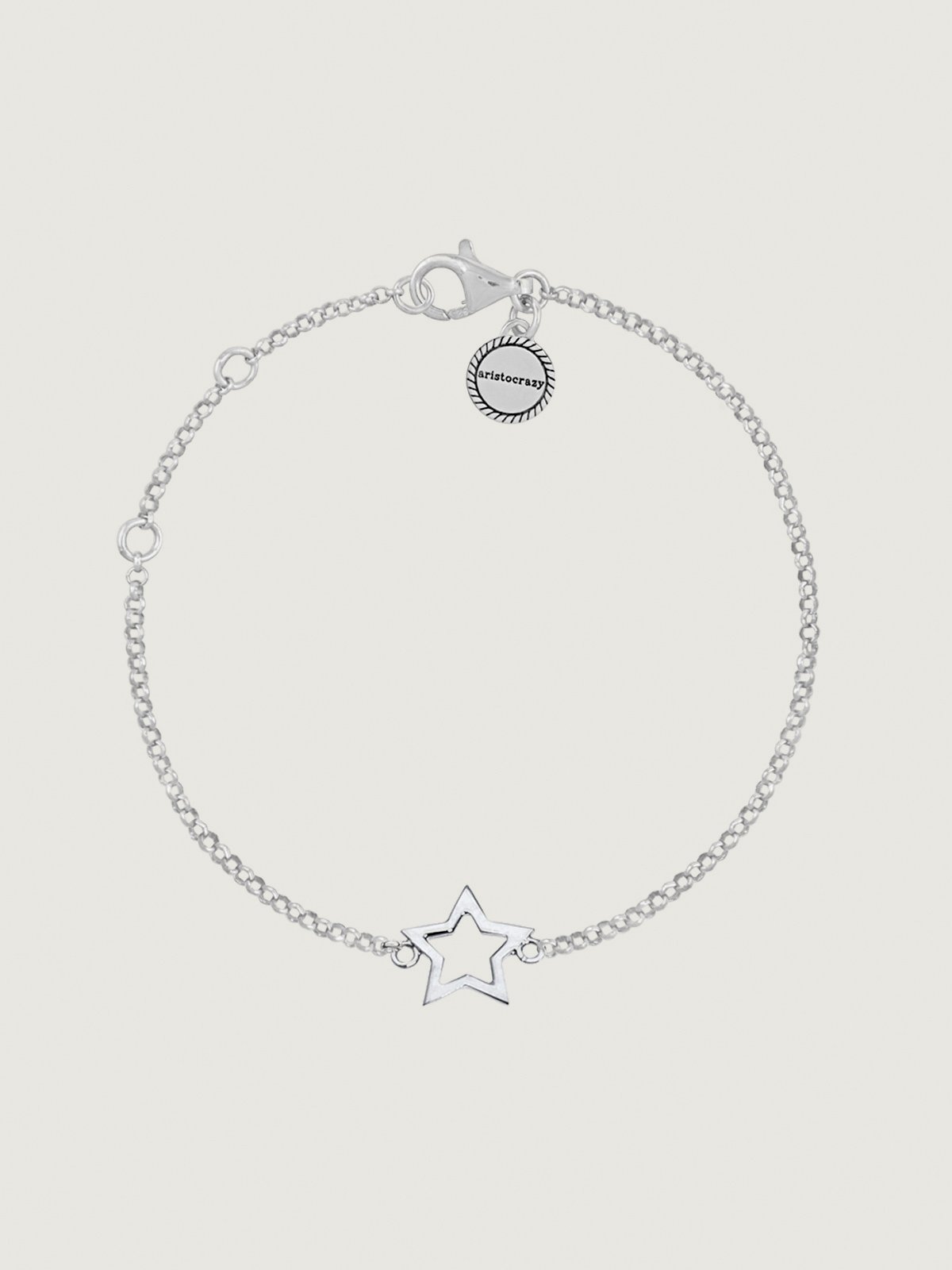 925 Silver bracelet with a star shape